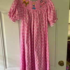 Barefoot Fairy Size 6 Smocked Long Dress Girl’s